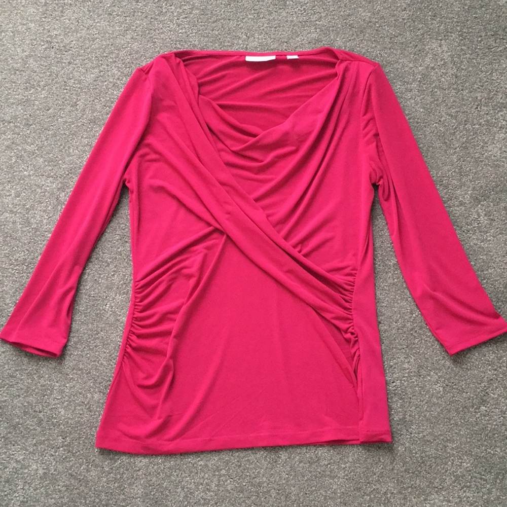New York & Company Drape Neck Blouse